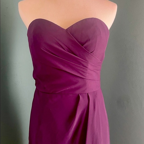 Strapless Deep Purple Dress BlLL LEVKOFF - Picture 3 of 6